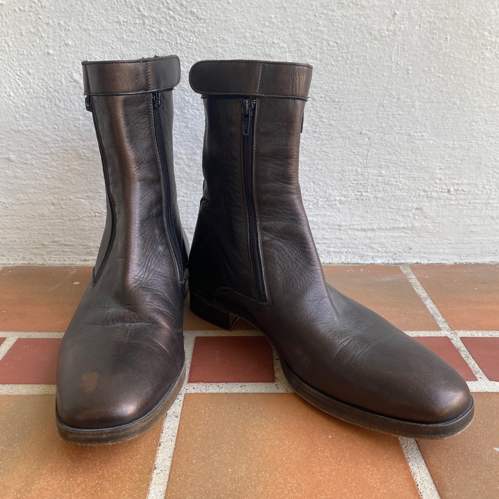 Maison Margiela mens leather Moto Boots